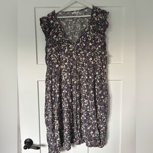 Maurices Navy Floral Midi Dress